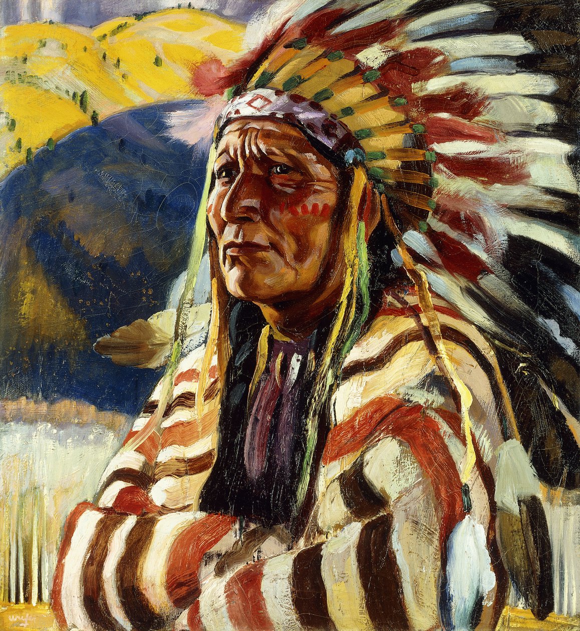 Sjef tordensky av Walter Ufer
