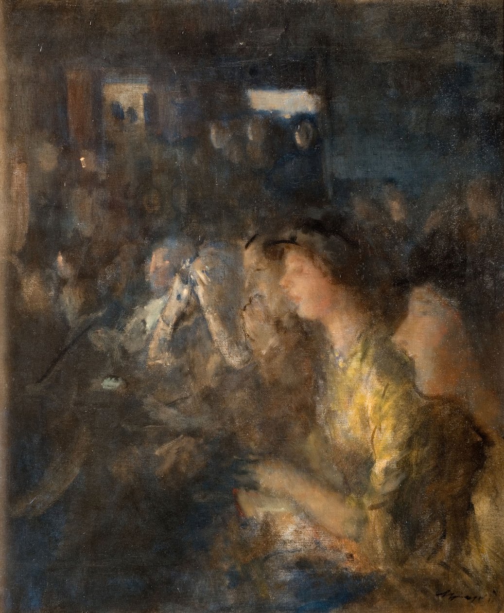Scene i et teater, 1912. av Walter Westley Russell