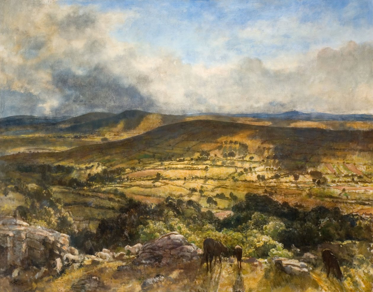 Widecombe In The Moor, Devon, 1922. av Walter Westley Russell