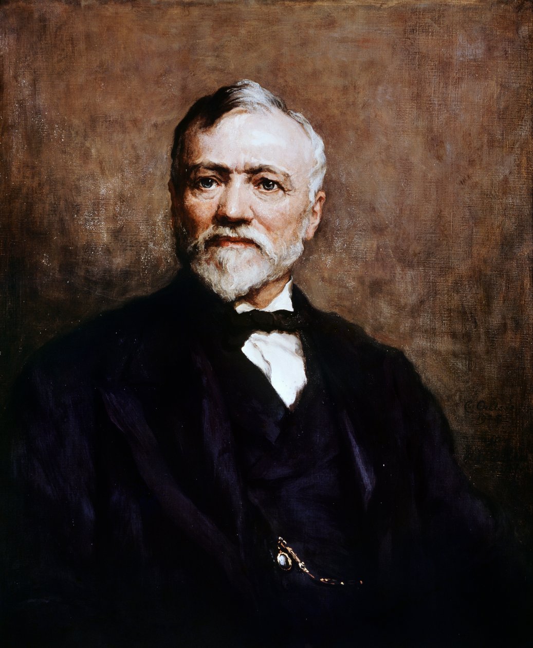 Portrett av Andrew Carnegie (1835-1919), britiskfødt amerikansk gründer og filantrop, maleri av Walter William Ouless (1848-1924) av Walter William Ouless