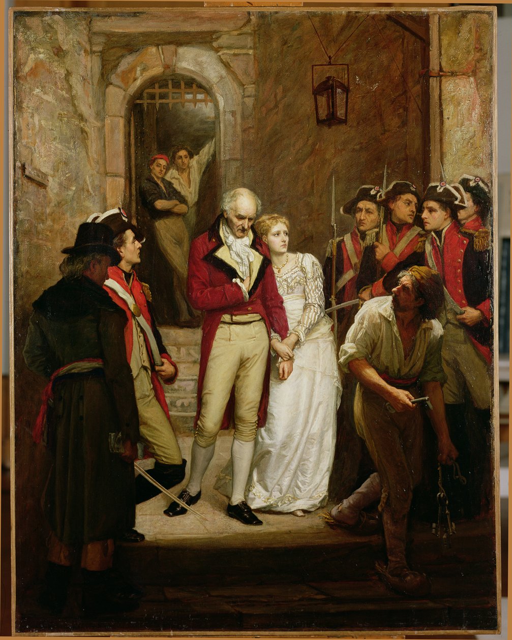 Scene fra den franske revolusjonen (olje på lerret) av Walter William Ouless