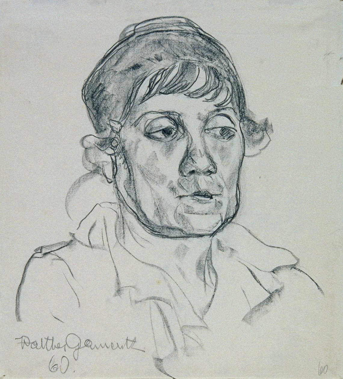 Portrett av en eldre dame av Walther Gamerith