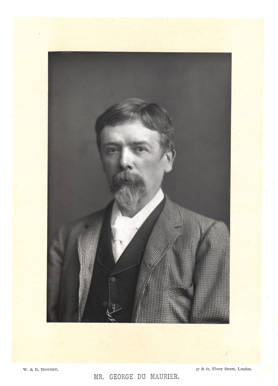 George Du Maurier , britisk forfatter og kunstner, c1895. av WandD Downey