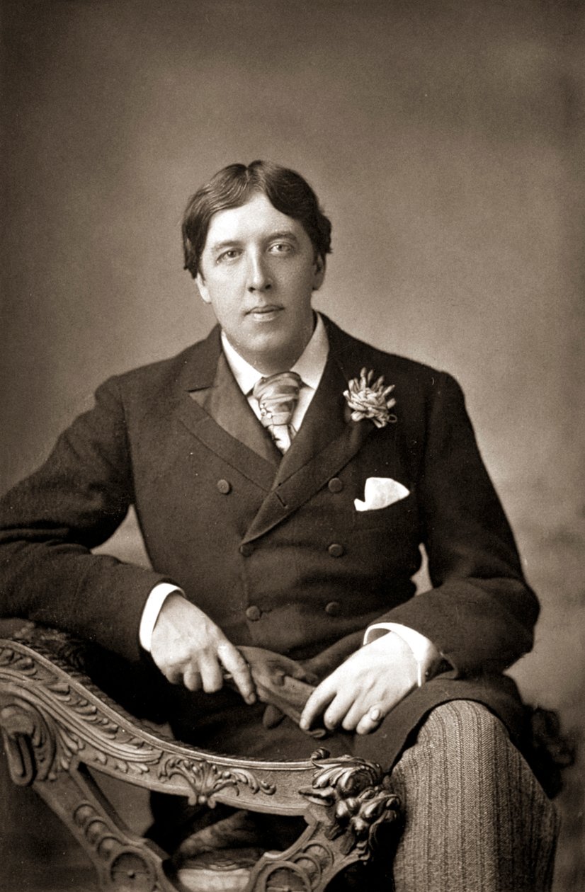 Oscar WiIde, irsk forfatter, vidd og dramatiker, c1890 av WandD Downey