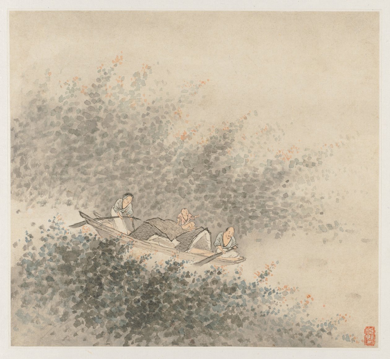 Album of Landscapes: Leaf 6, 1677. av Wang Gai