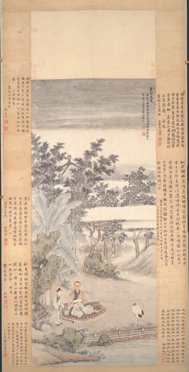 Portrett av en Qi av Wang Hui
