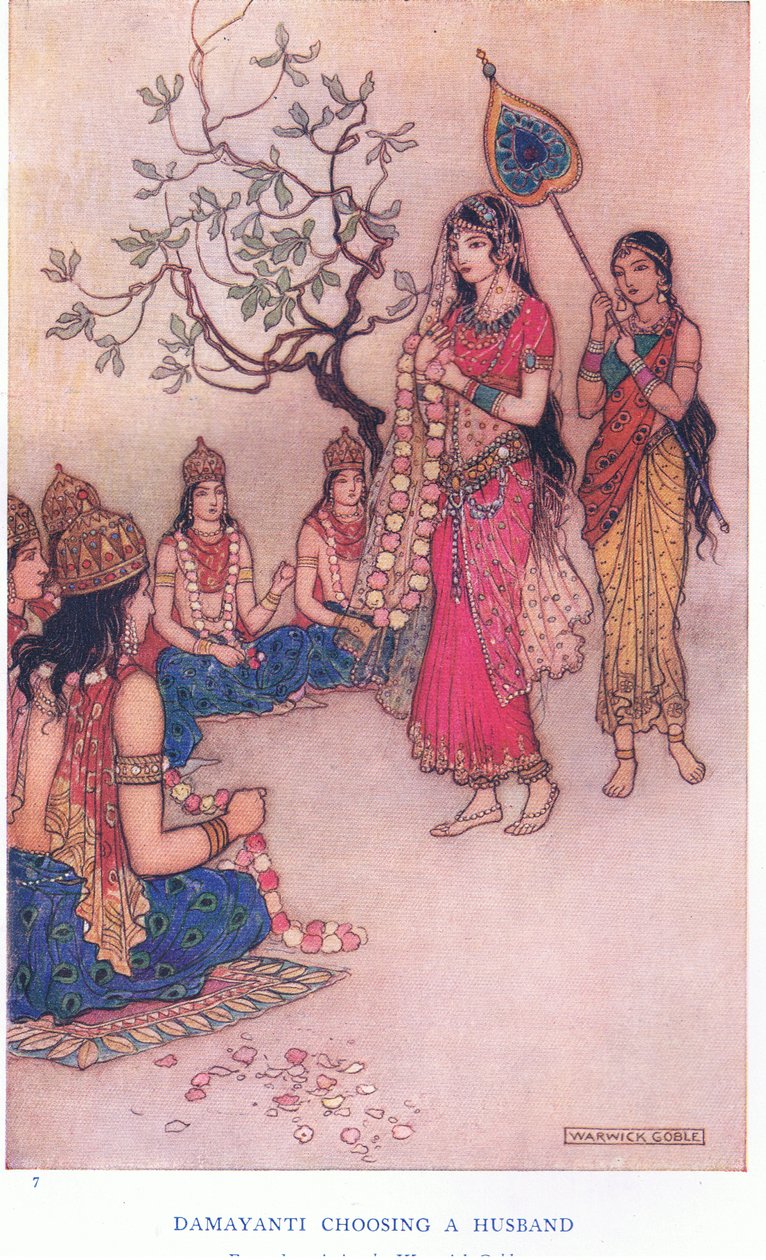 Damayanti velger en ektemann av Warwick Goble