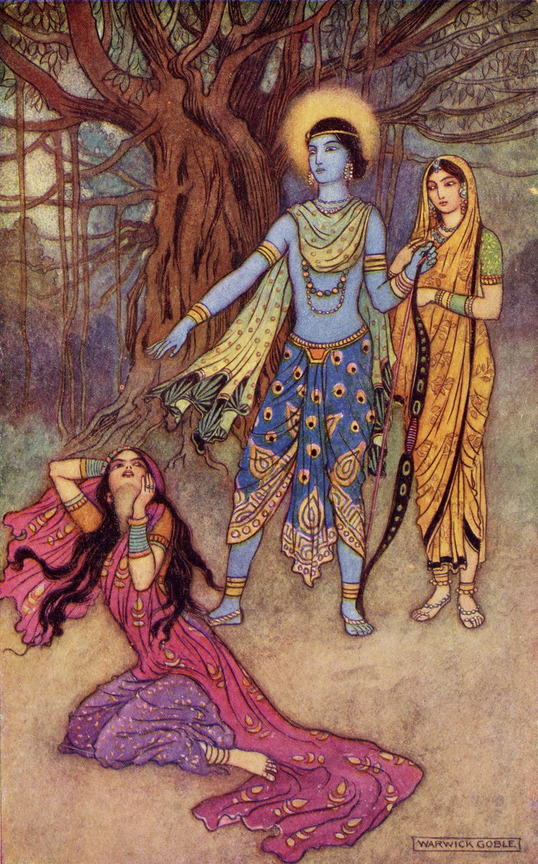 Rama Spurns the Demon Lover, illustrasjon fra 