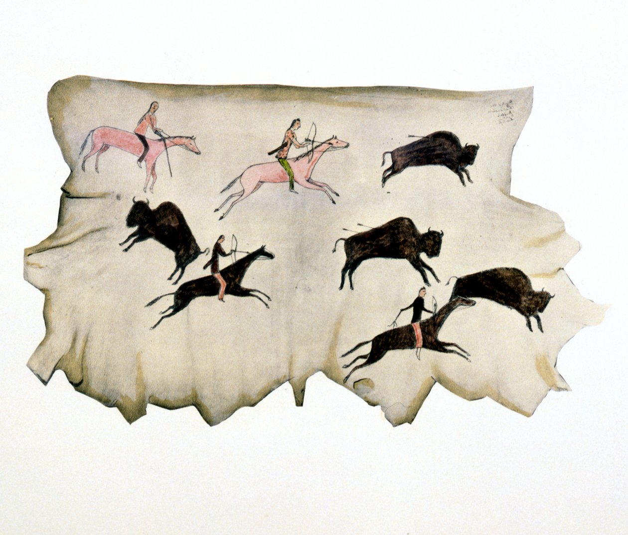 American Plains-indianere på bøffeljakt, 1898 av Washakie