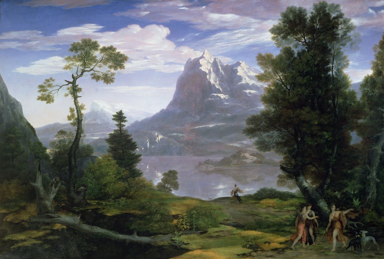 Diana i jakten, 1805 av Washington Allston
