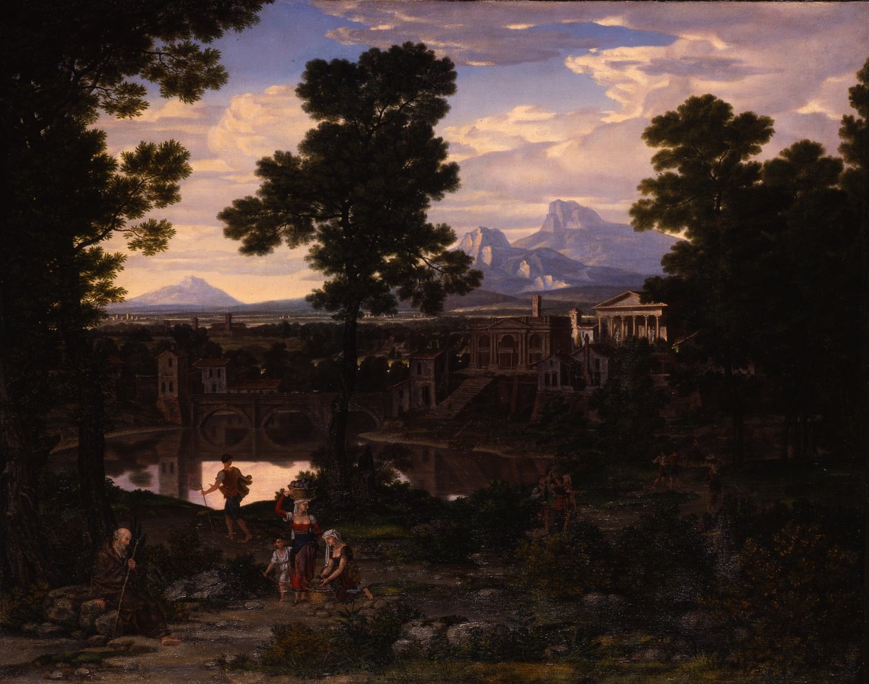 Italiensk landskap, ca. 1805 av Washington Allston