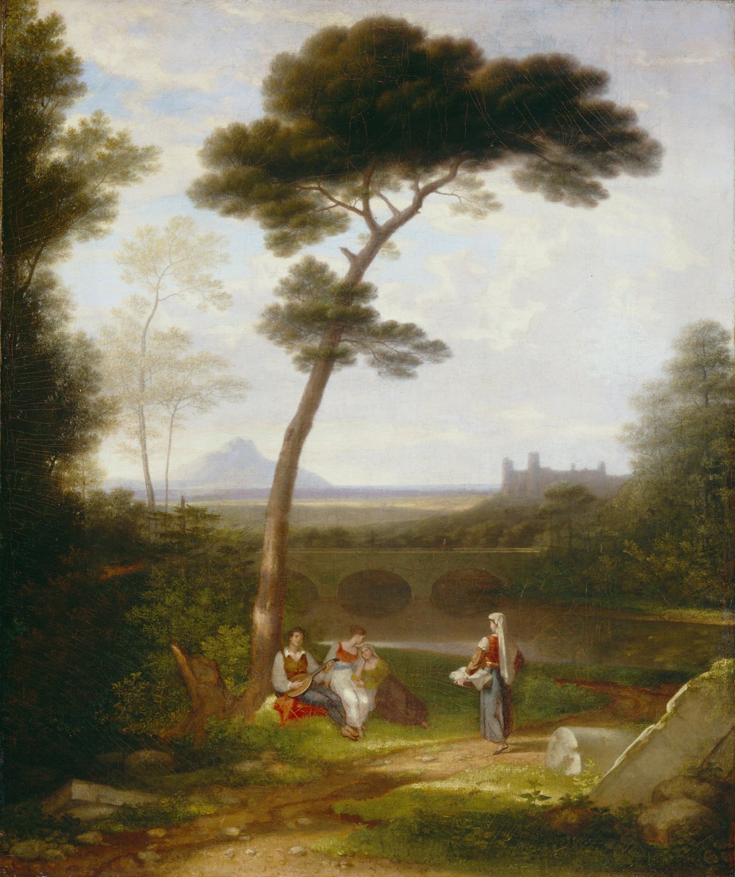 Italiensk landskap, 1828-30 av Washington Allston