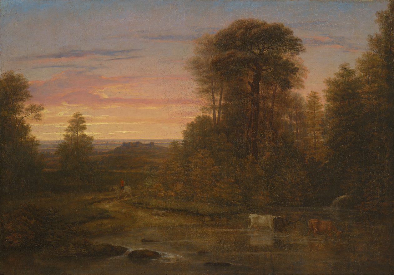 A Landscape after Sunset, ca. 1819 (olje på lerret) av Washington Allston