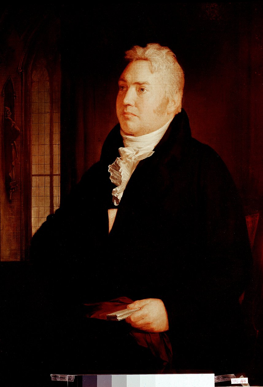 Portrett av Samuel Taylor Coleridge (1772 - 1834) engelsk poetkritiker og filosof Painting tilskrevet Washington Allston (1779-1843) London fra 1800-tallet, National Portrait Gallery av Washington Allston