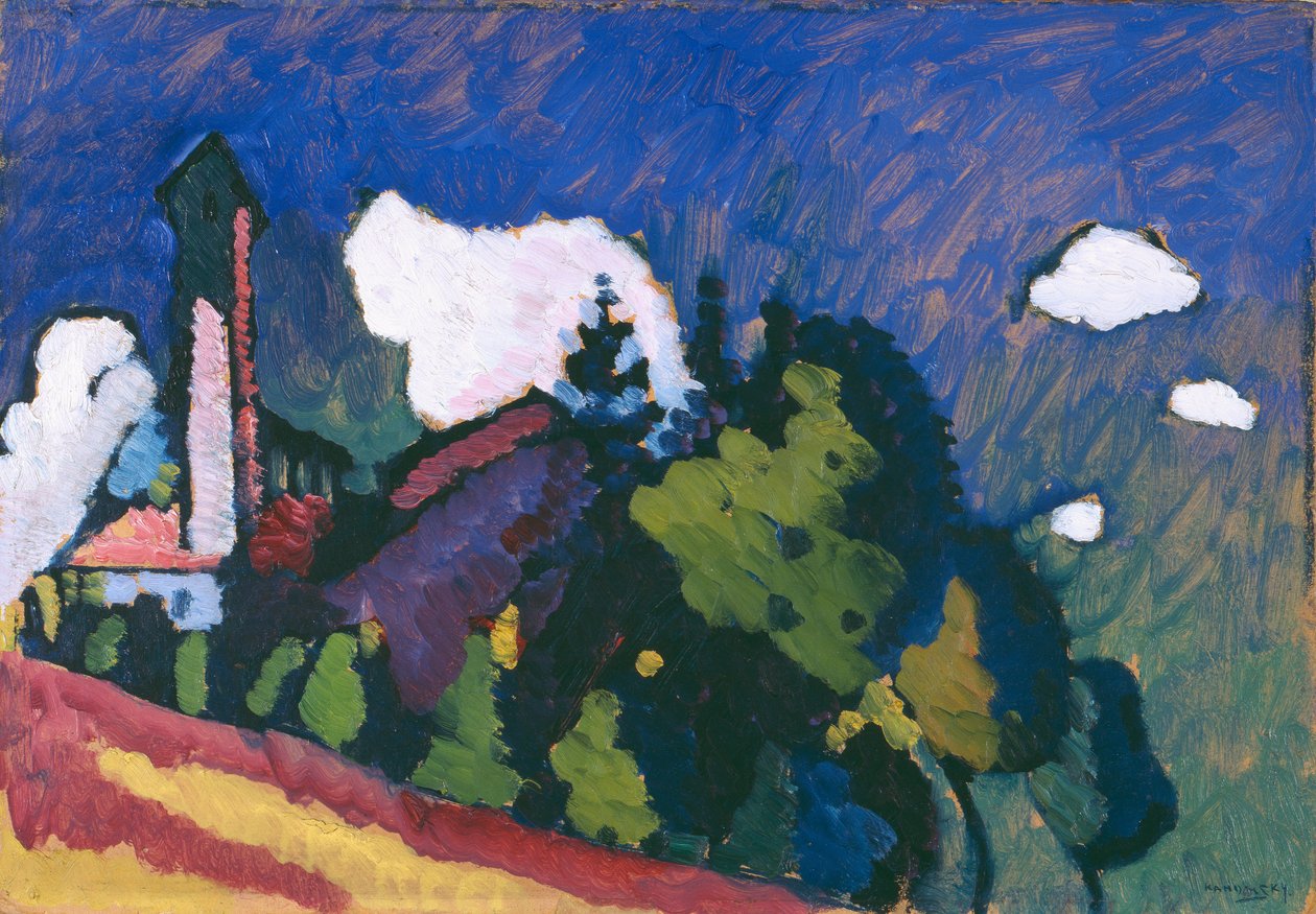 V. Kandinsky. Landskap av Wassily Kandinsky