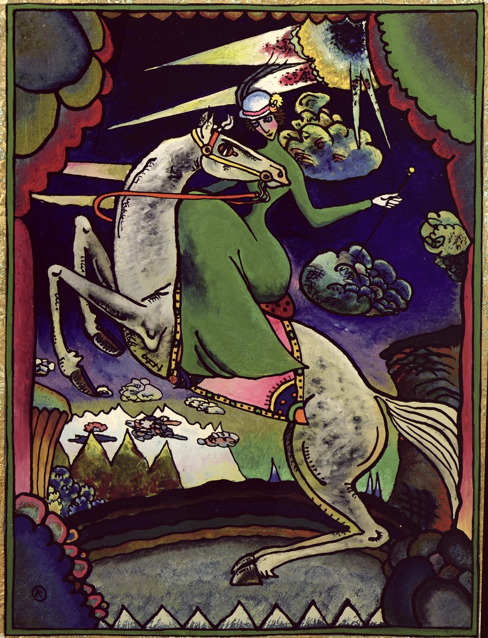 Amazonka i fjellene, 1918 av Wassily Kandinsky