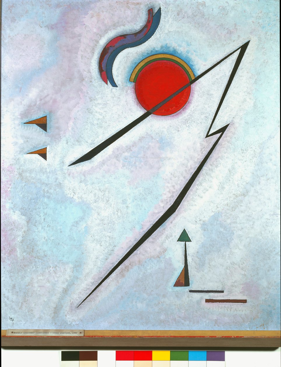 Kantet linjemaleri av Vassily Kandinsky (eller Wassily Kandinsky eller Kandinsky, 1866-1944) 1930 Roma Galleria Nazionale dArte Moderna av Wassily Kandinsky