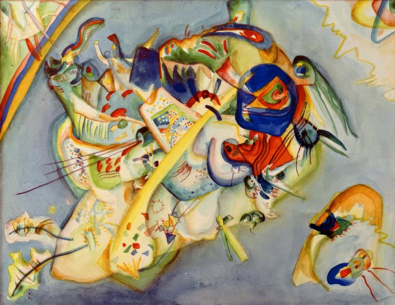 Akvarell nummer 6 av Wassily Kandinsky