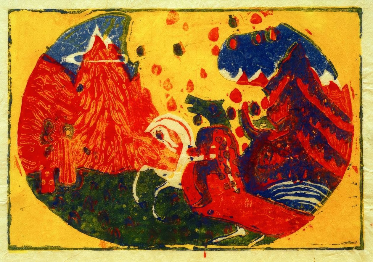 fjell av Wassily Kandinsky