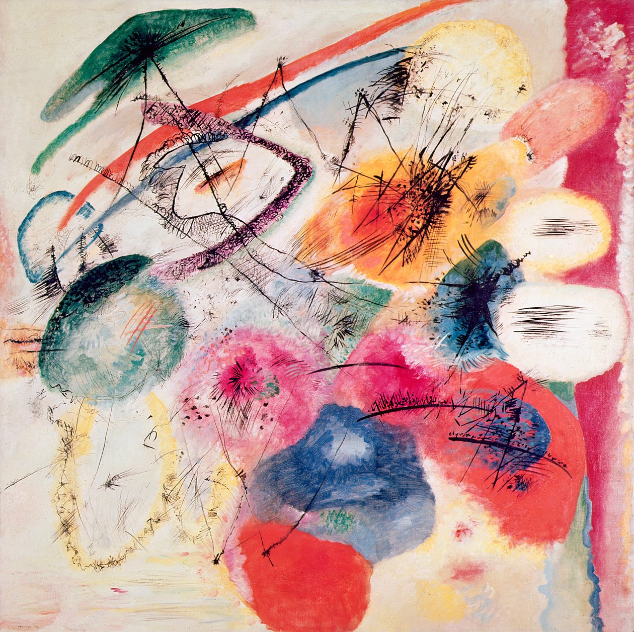 Black Lines, desember 1913 av Wassily Kandinsky