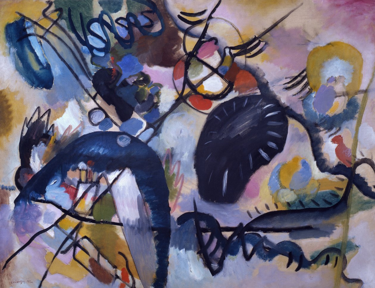 Svart flekk, 1912 av Wassily Kandinsky