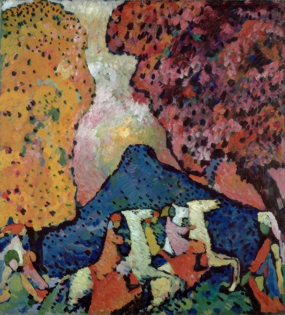Blått fjell av Wassily Kandinsky