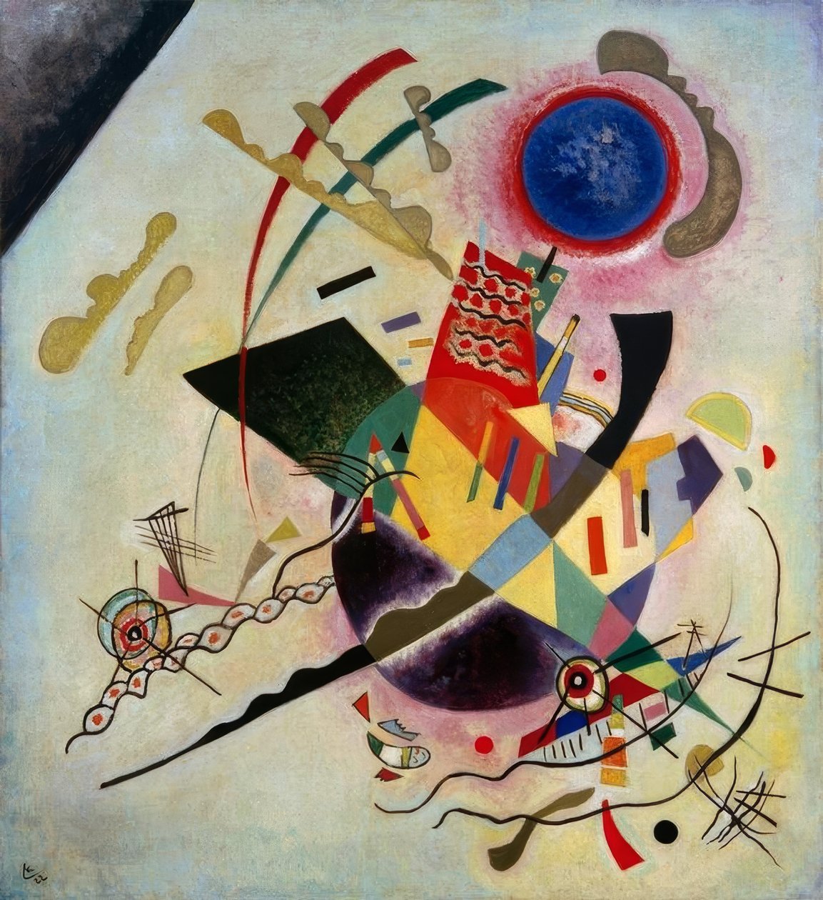 Blå sirkel av Wassily Kandinsky