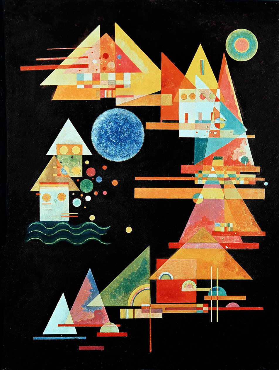 Pil og bue, 1927 av Wassily Kandinsky