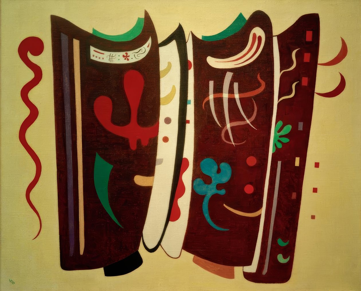 Brunt supplement av Wassily Kandinsky