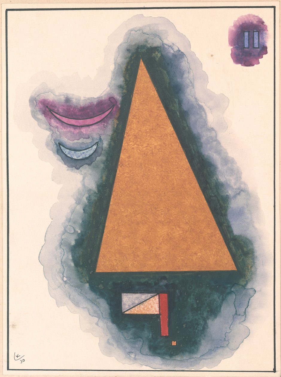 Komposisjon, 1930 (wc, blyant og blekk på papir) av Wassily Kandinsky