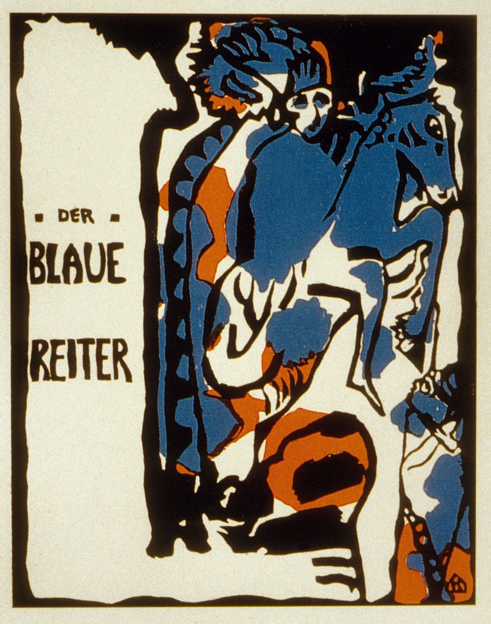 Omslag av Blaue Reiter almanakk, 1912 farge litho av Wassily Kandinsky
