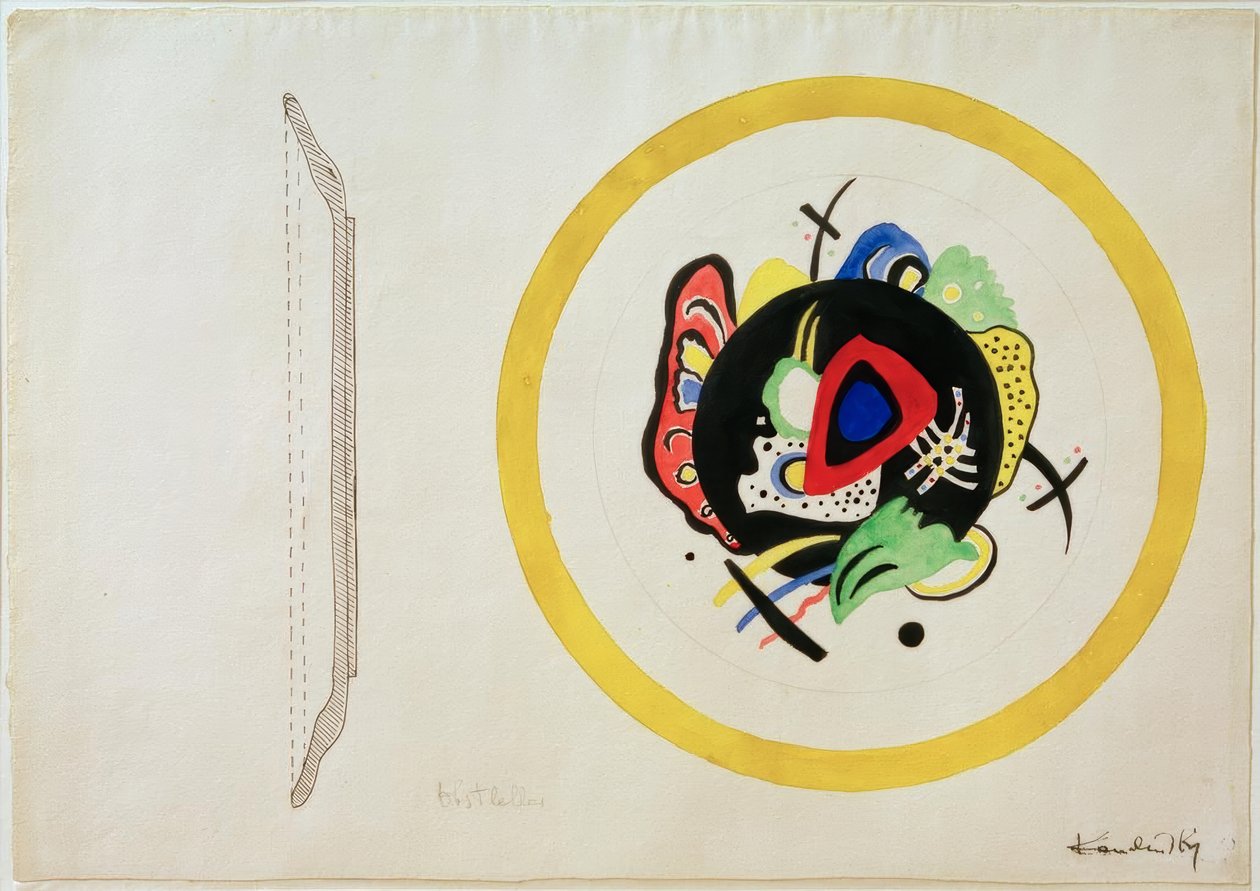 Design for fruktfat av Wassily Kandinsky
