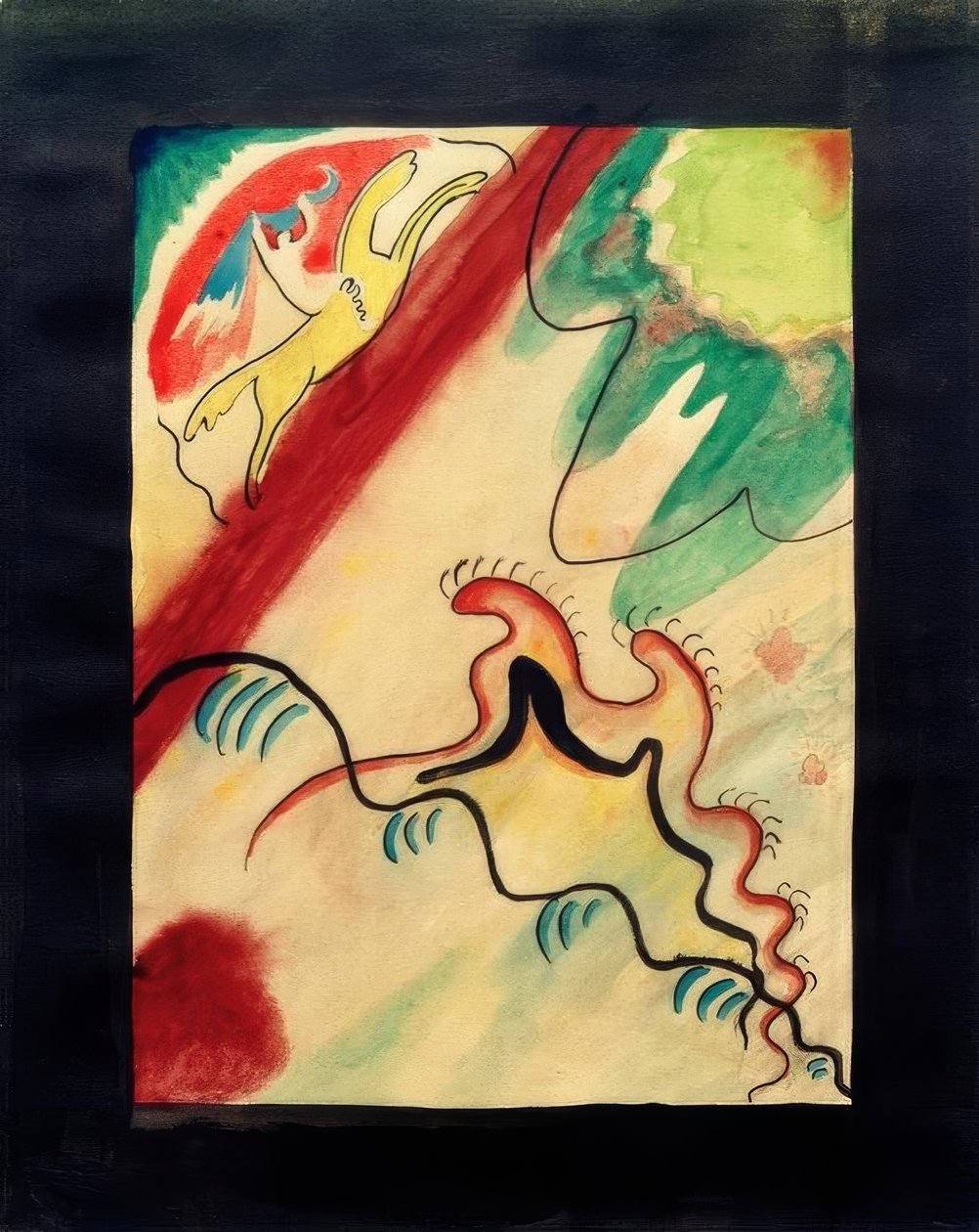 Design for omslaget til Almanac Der Blaue Reiter av Wassily Kandinsky