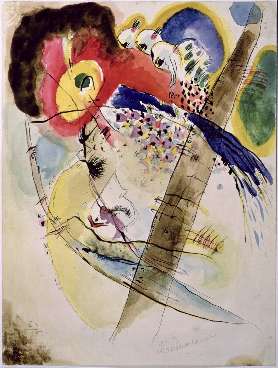 Eksotiske fugler, 1915 av Wassily Kandinsky