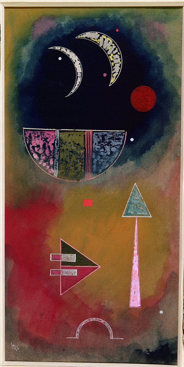 Fra lys til mørke, 1930 (gouache og wc) av Wassily Kandinsky
