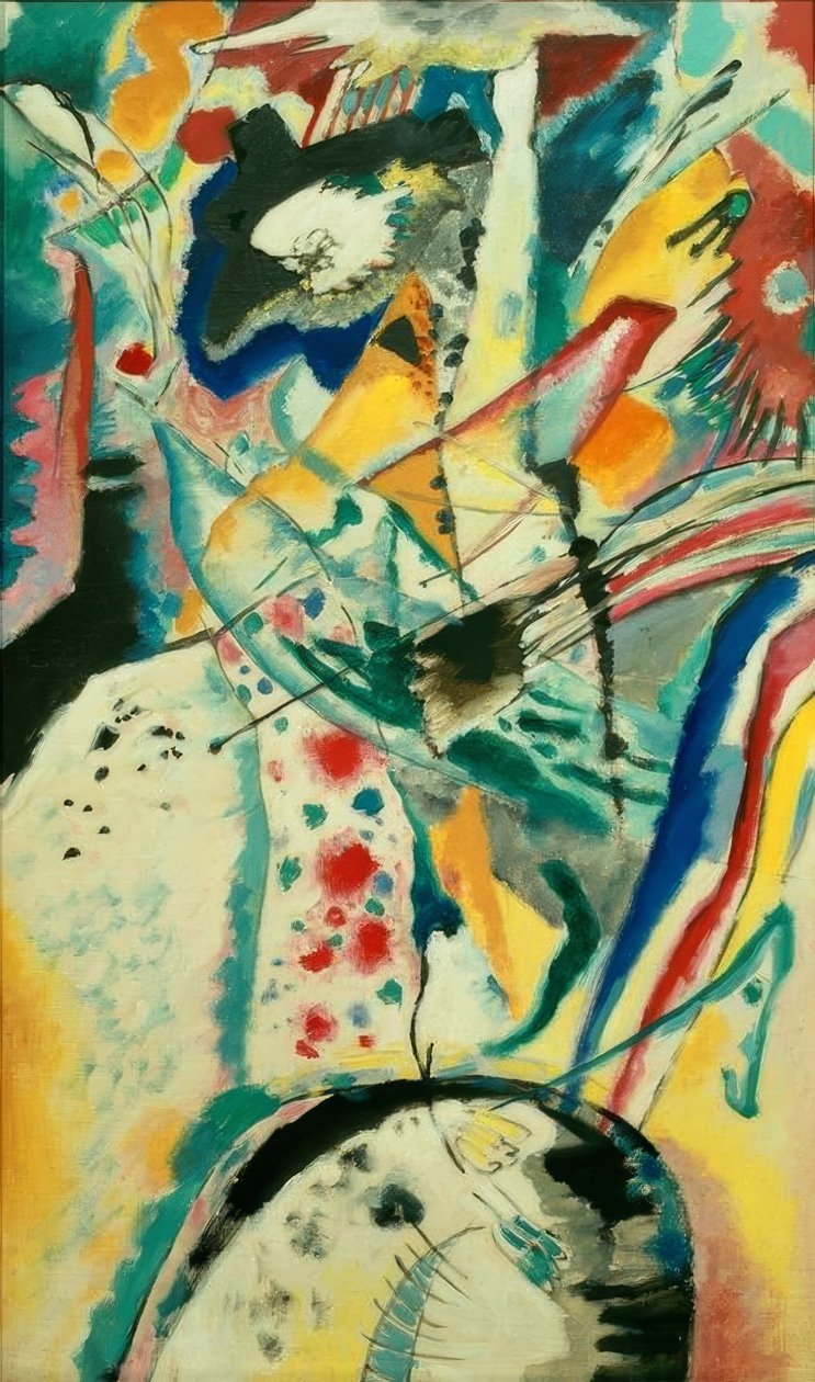 Stor studie for veggmaleriet til Edwin R. Campbell nr. 3 av Wassily Kandinsky