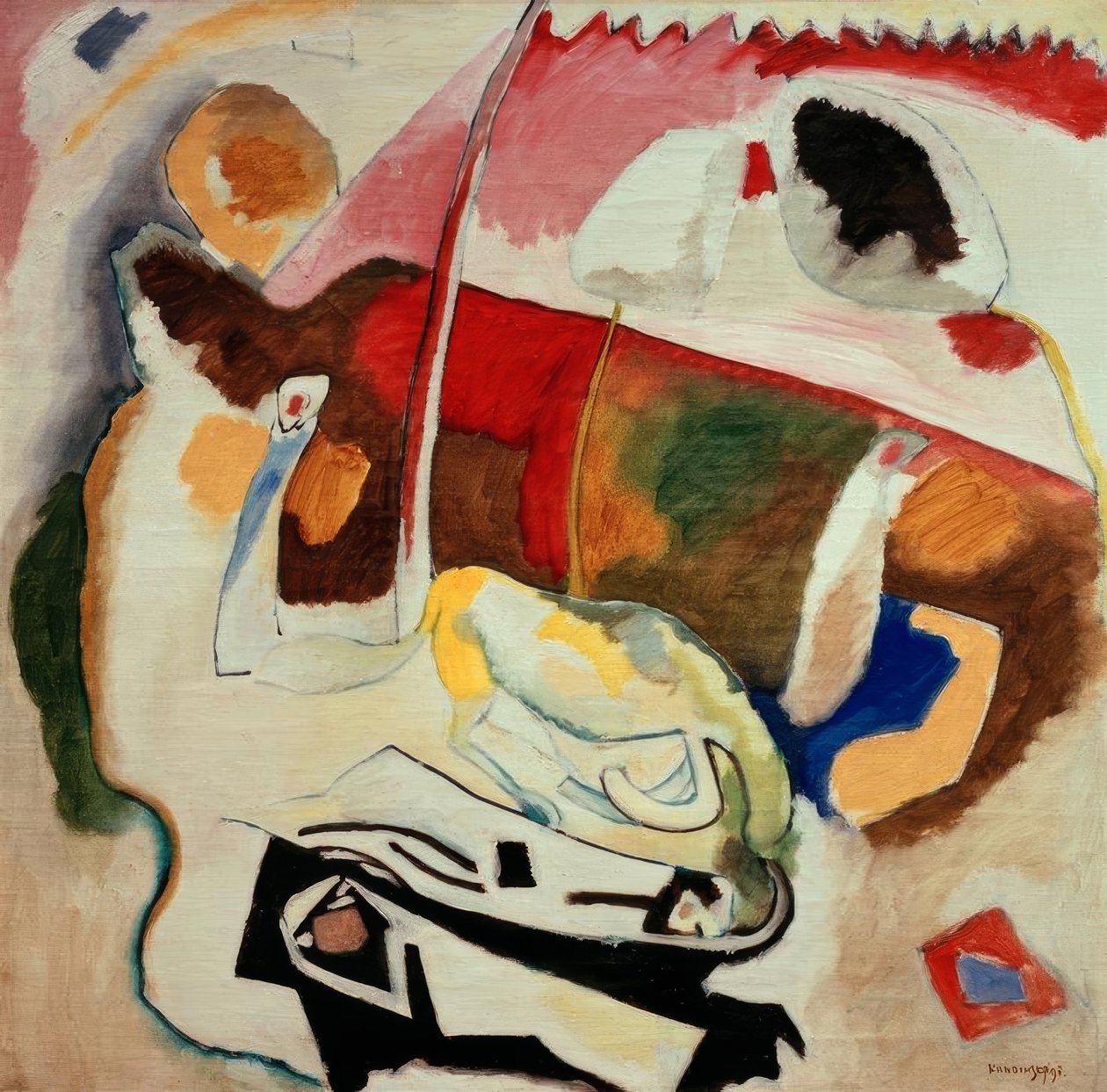 Improvisasjon 21 av Wassily Kandinsky