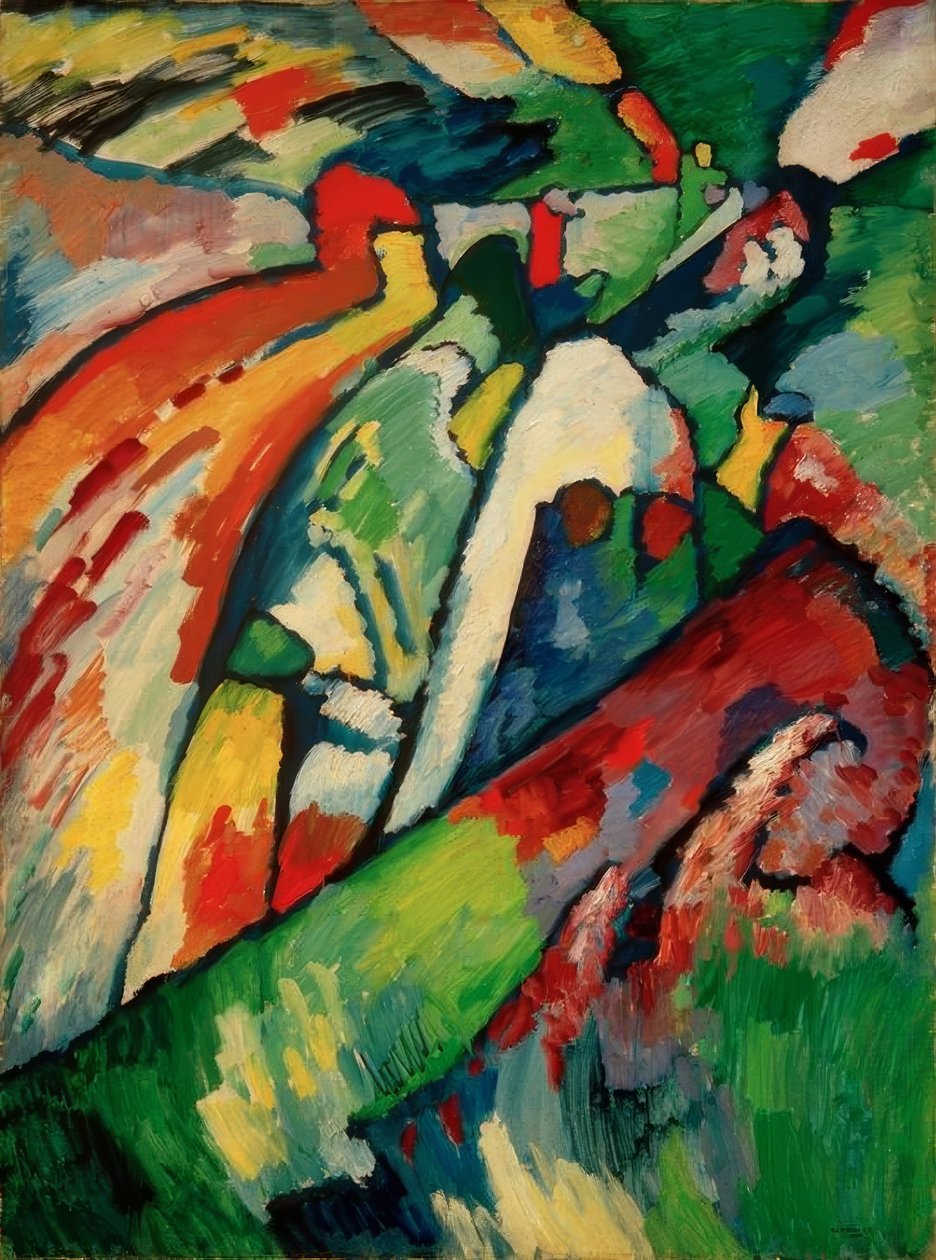 Improvisasjon 7 (storm) av Wassily Kandinsky