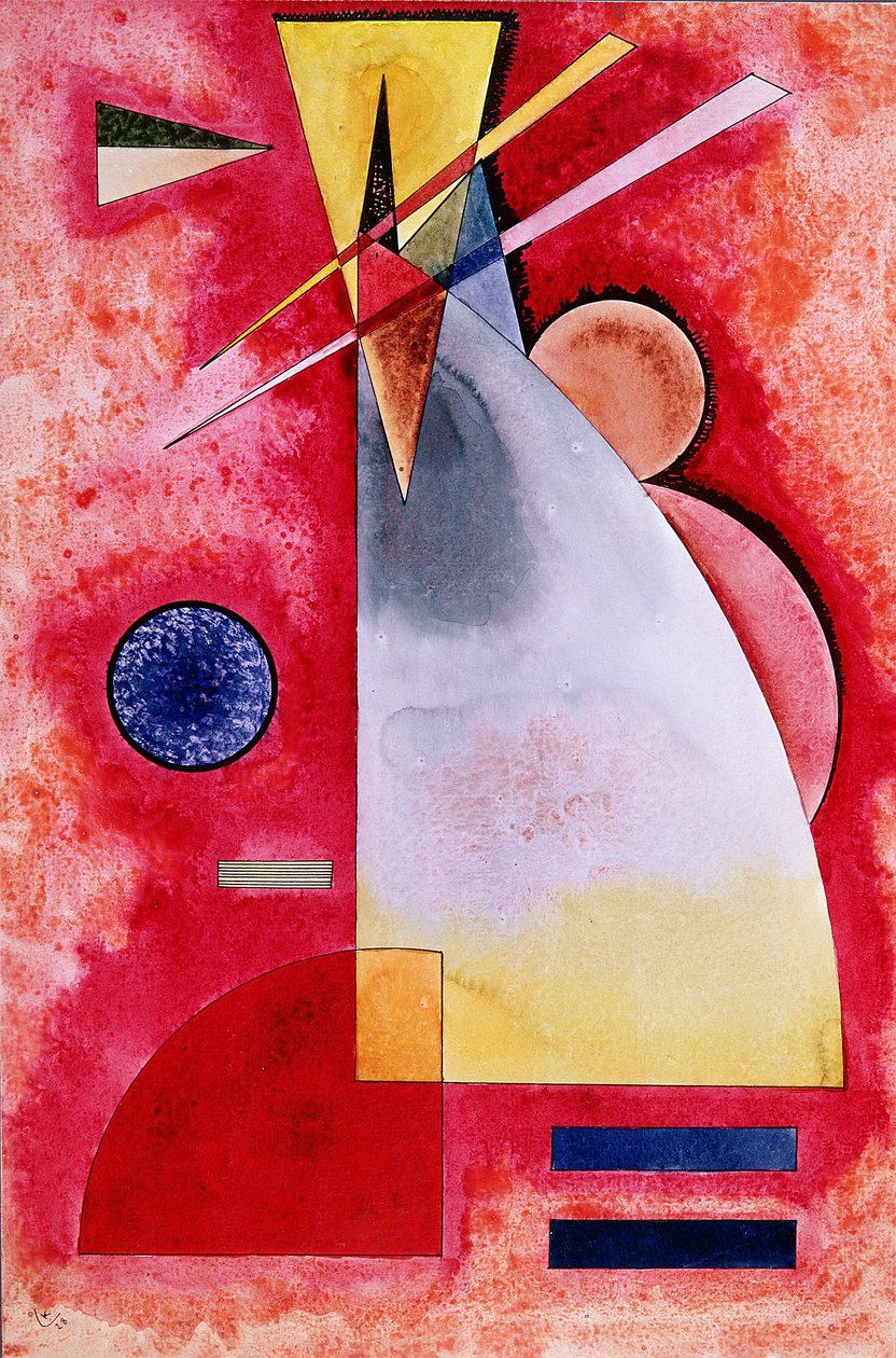 Intermingling, 1928 (gouache og toalett) av Wassily Kandinsky