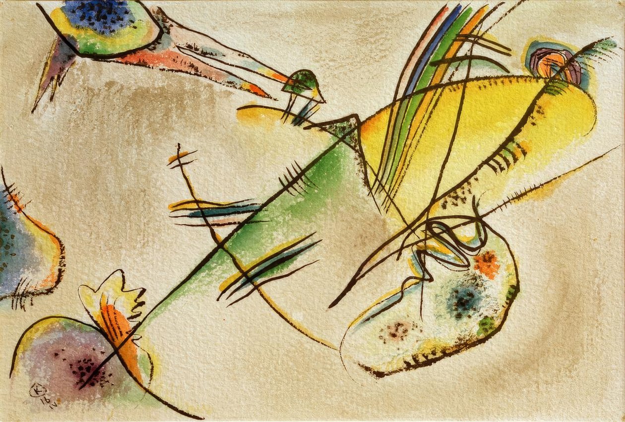 Komposisjon B av Wassily Kandinsky