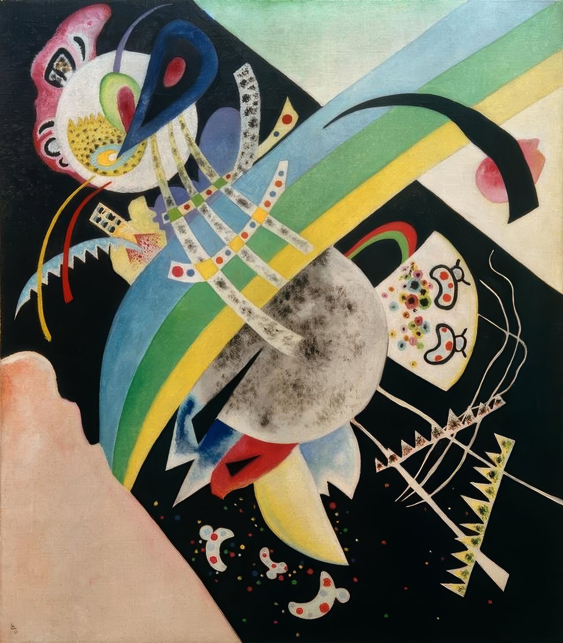 Sirkler på svart av Wassily Kandinsky