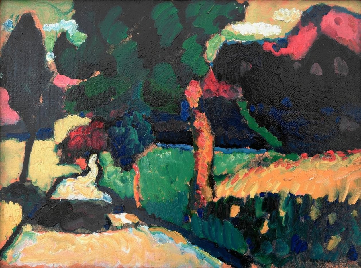 Murnau - sommerlandskap av Wassily Kandinsky