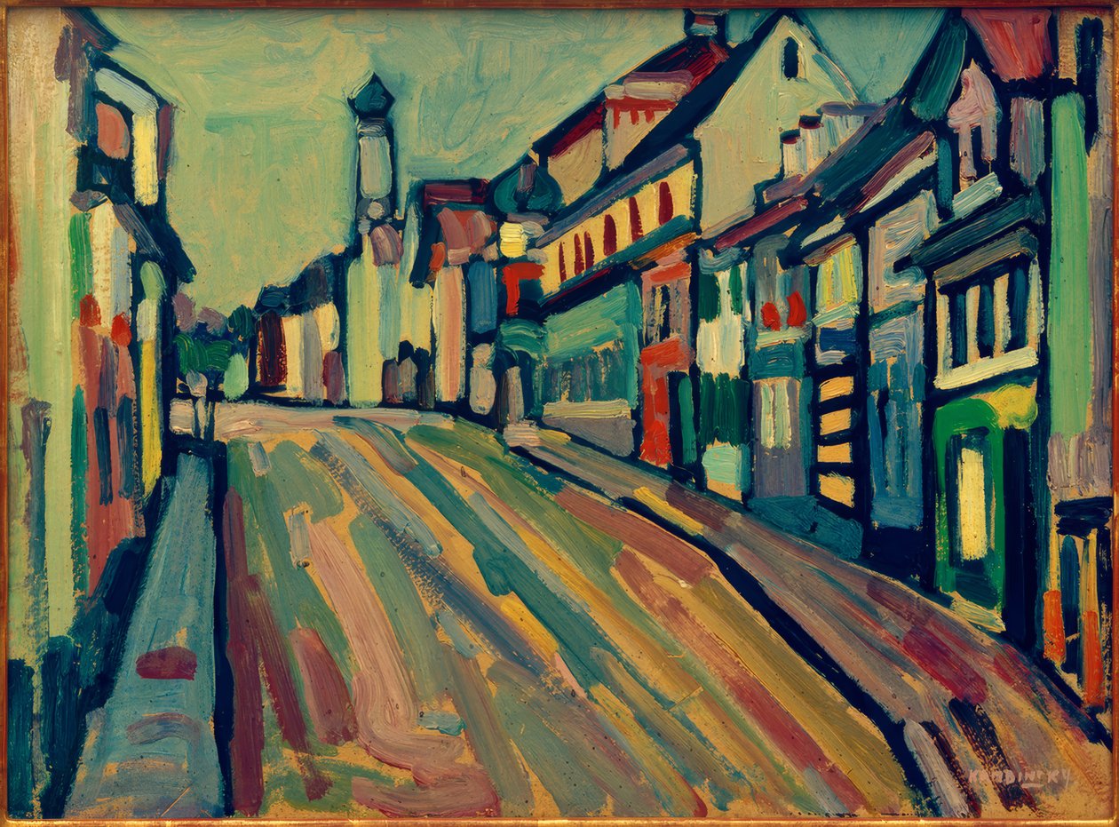Murnau - Untermarkt av Wassily Kandinsky