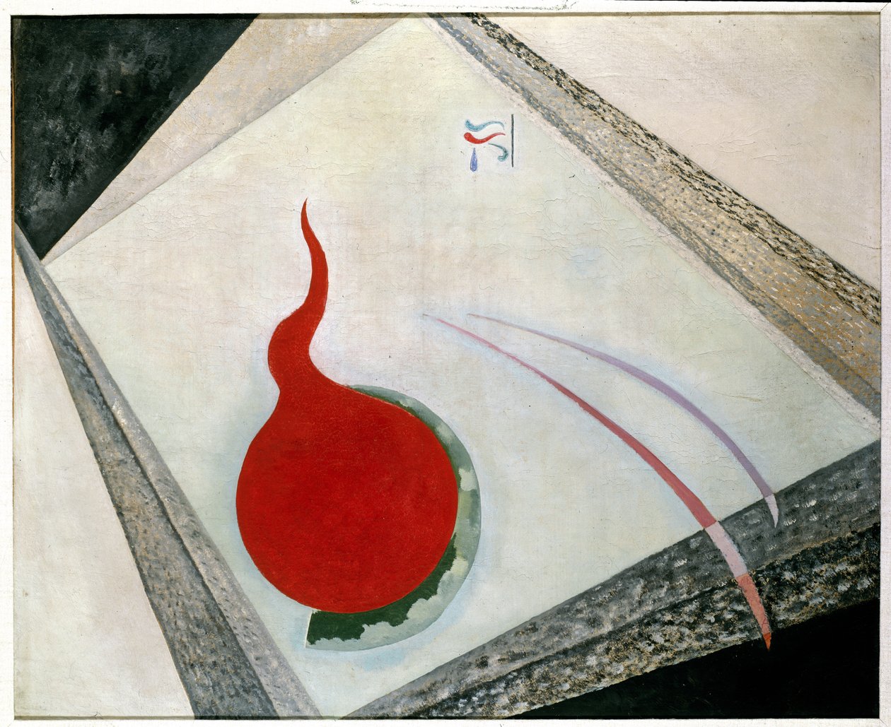 Plate III fra `Poids Montes` (`Mounted Weights`) 1935 av Wassily Kandinsky