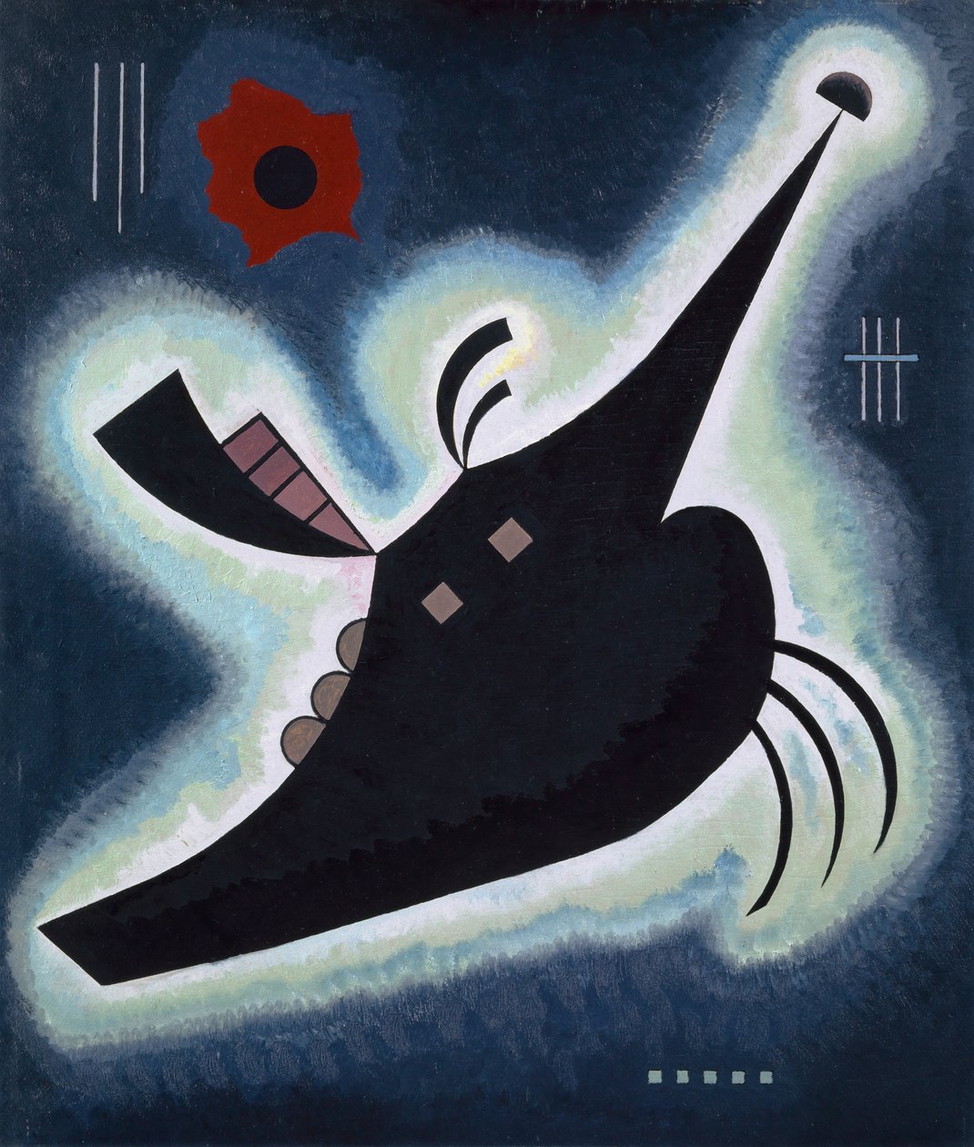 Pointed Black, 1931 av Wassily Kandinsky