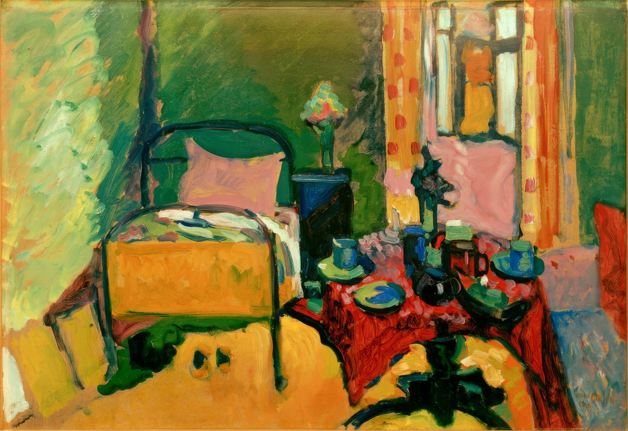 Soverom på Ainmillerstrasse av Wassily Kandinsky