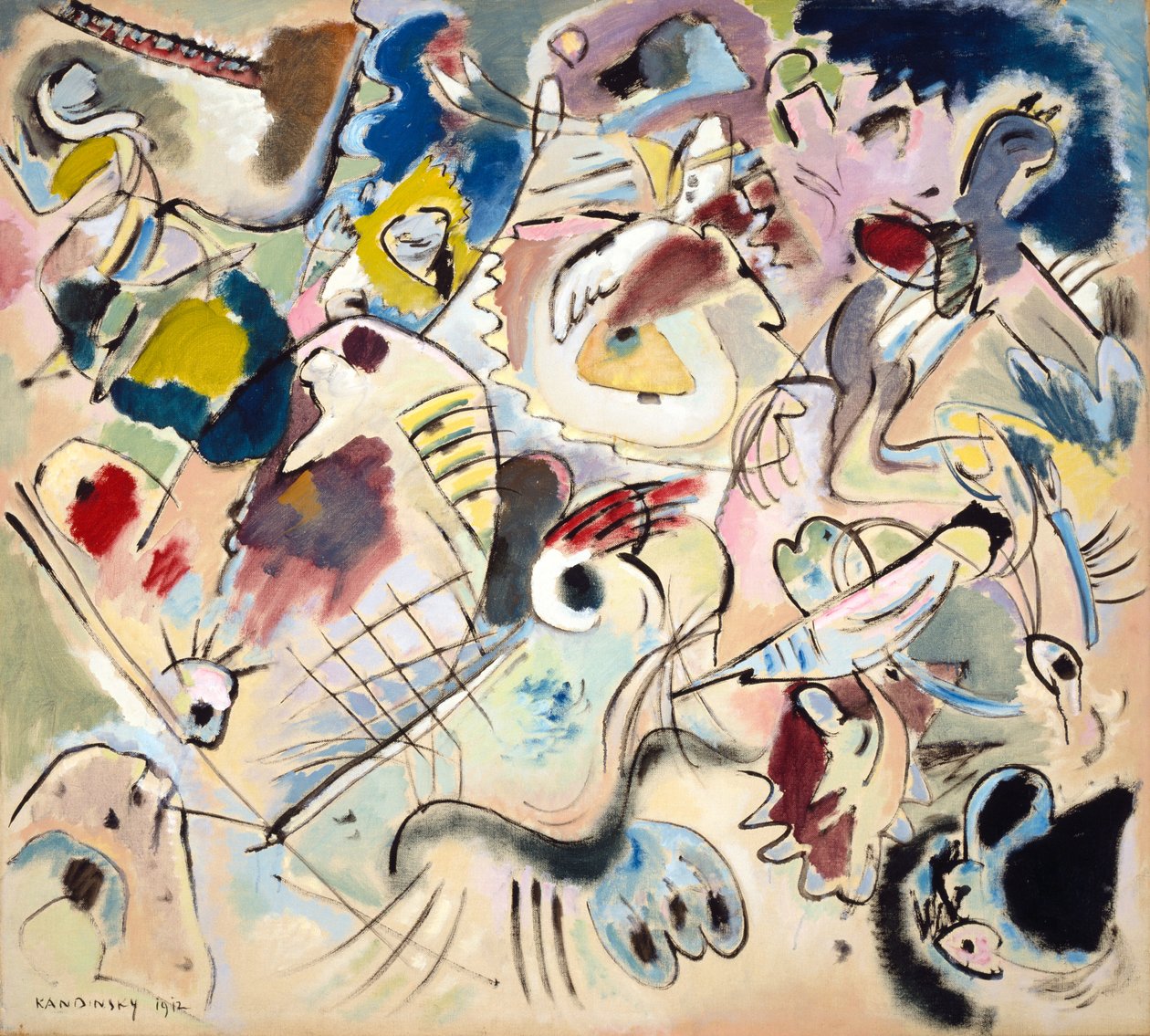 Skisse 160A, 1912 av Wassily Kandinsky
