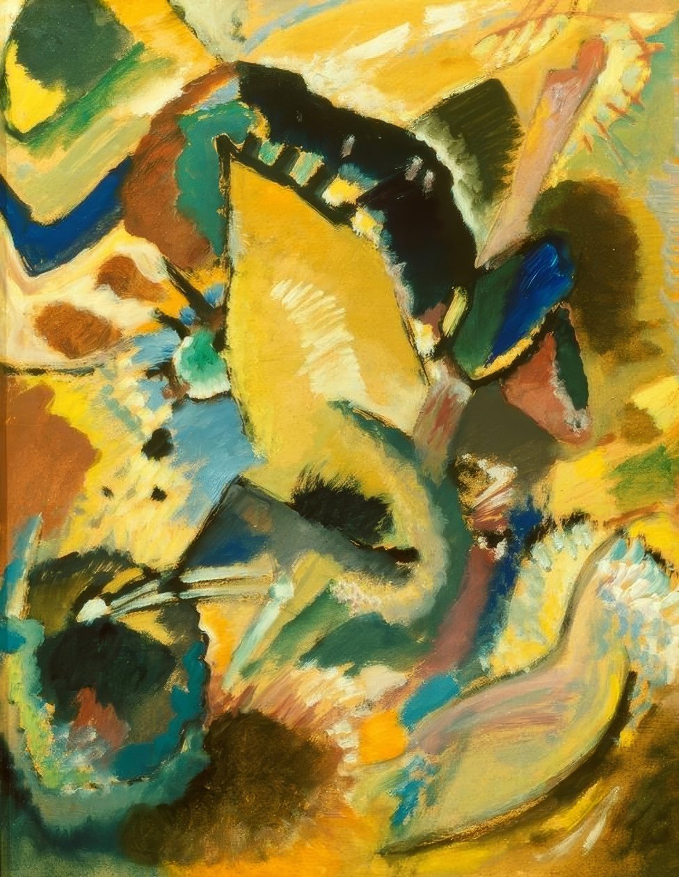 Studie for veggmaleriet til Edwin R. Campbell nr. 2 av Wassily Kandinsky