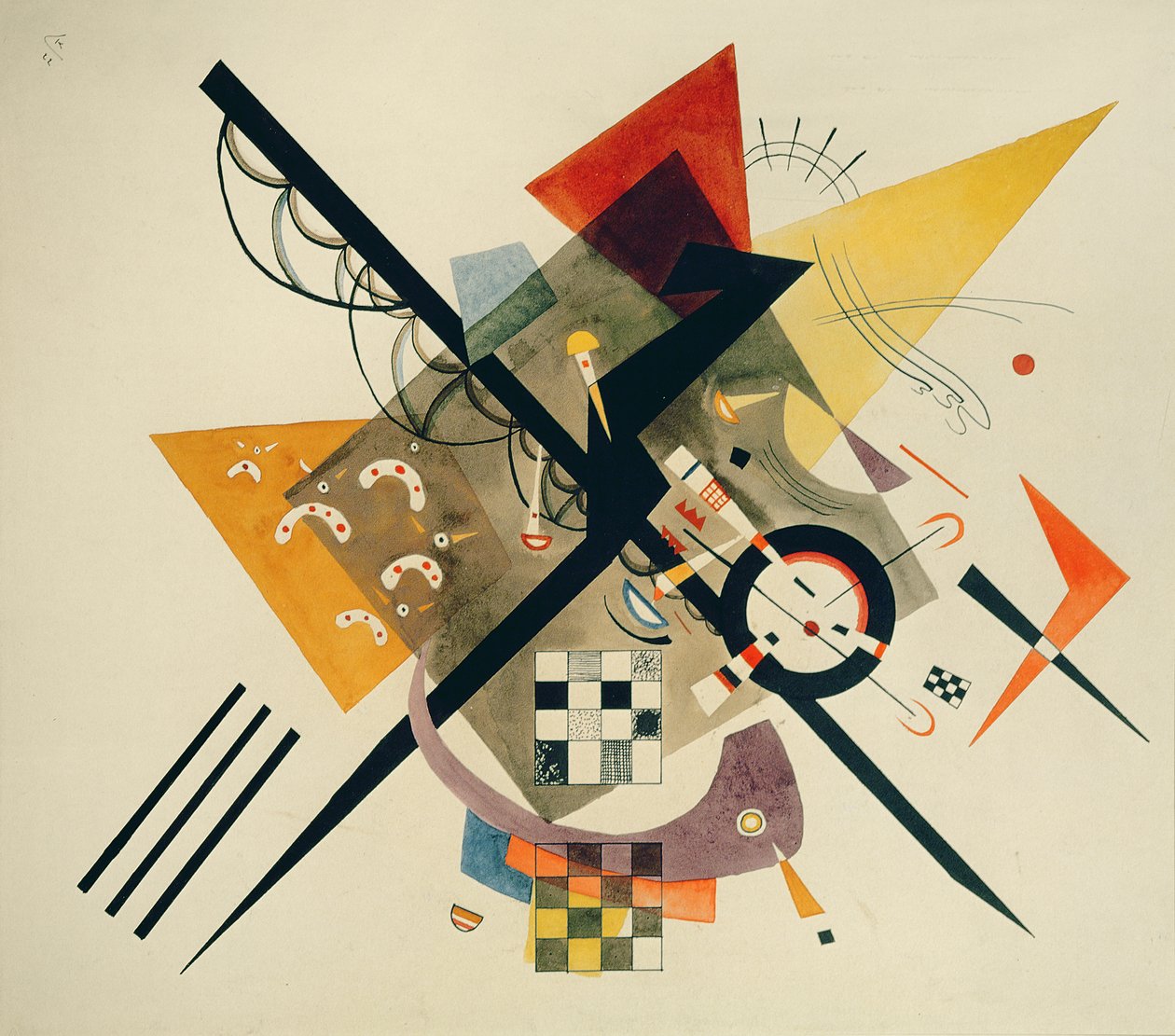 Studie for On White II, 1922 av Wassily Kandinsky