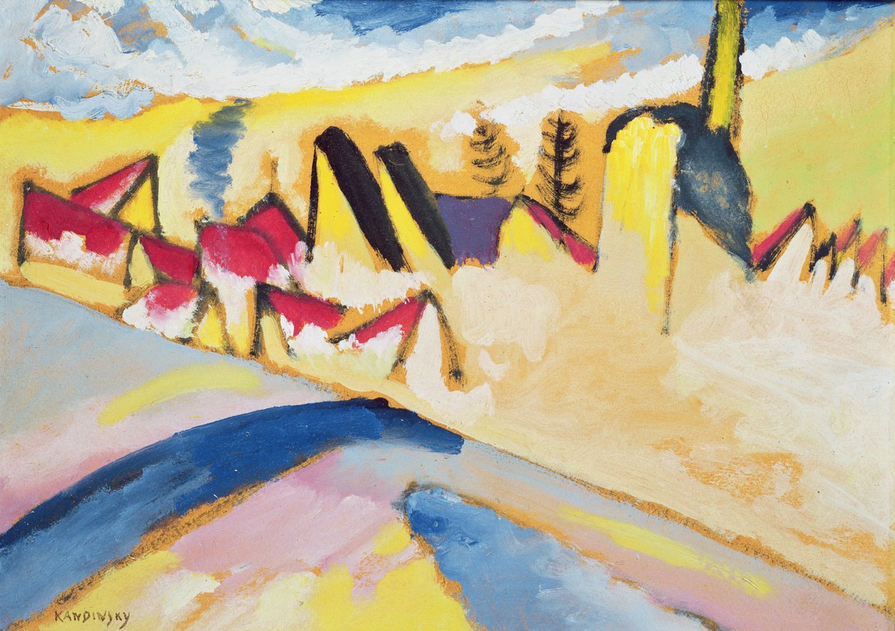 Studie i vinter nr. 2, ca.1910 av Wassily Kandinsky